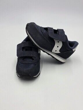 Saucony toddler navy Jazz Low Pro velcro sneakers size 7